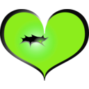 download Red Heart clipart image with 90 hue color
