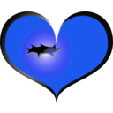 download Red Heart clipart image with 225 hue color