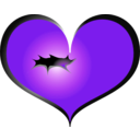 download Red Heart clipart image with 270 hue color