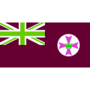 download Flag Of Queensland Australia clipart image with 90 hue color