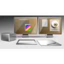 download Graphic Workstation clipart image with 180 hue color