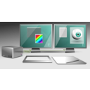 download Graphic Workstation clipart image with 315 hue color