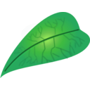 download Green Leaf clipart image with 45 hue color