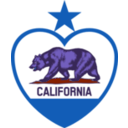 download California Flag Heart Star On Top clipart image with 225 hue color