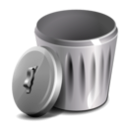 download Trash clipart image with 270 hue color