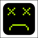 download Sad Computer clipart image with 315 hue color