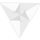 Tetrahedron Net Tetraeder Netz