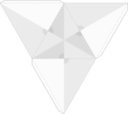 Tetrahedron Net Tetraeder Netz