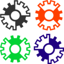 download Abstract Gear Wheels clipart image with 135 hue color