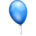 download Balloon Orange Aj clipart image with 180 hue color