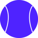 download Tennis Ball clipart image with 180 hue color