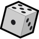 download A Die clipart image with 270 hue color
