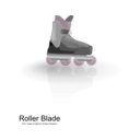 download Rollerblades clipart image with 270 hue color