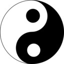 download Yin Yang 2 clipart image with 45 hue color