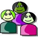 download People clipart image with 45 hue color