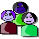 download People clipart image with 225 hue color