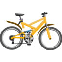 download Blue Bike clipart image with 180 hue color