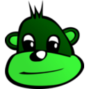 download Monkey Head clipart image with 90 hue color