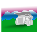 download Dump Truck clipart image with 90 hue color