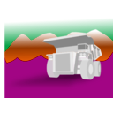 download Dump Truck clipart image with 270 hue color