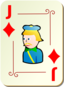 Ornamental Deck Jack Of Diamonds
