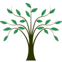 download Whispy Tree clipart image with 45 hue color