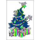 download Colombia Navidad Arbol clipart image with 90 hue color
