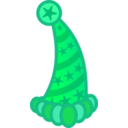 download Party Hat clipart image with 315 hue color