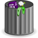 download Trash Can clipart image with 45 hue color