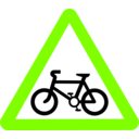 download Roadsign Cycle Route clipart image with 90 hue color