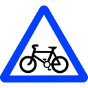 download Roadsign Cycle Route clipart image with 225 hue color