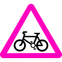 download Roadsign Cycle Route clipart image with 315 hue color