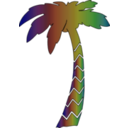 download Palm Icon clipart image with 45 hue color