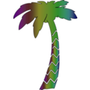 download Palm Icon clipart image with 90 hue color
