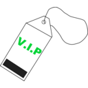 download Vip Tag clipart image with 135 hue color