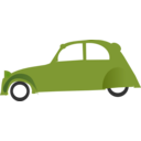 download Two Horsepower 2cv clipart image with 225 hue color