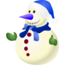 download Snowman clipart image with 225 hue color