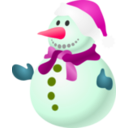 download Snowman clipart image with 315 hue color