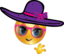 Fashion Girl Smiley Emoticon