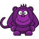 download Cartoon Monkey clipart image with 270 hue color