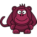 download Cartoon Monkey clipart image with 315 hue color