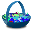 download Cesto De Rifas clipart image with 180 hue color