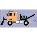 download Tow Truck With Snow Plow clipart image with 45 hue color
