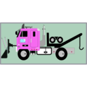 download Tow Truck With Snow Plow clipart image with 315 hue color