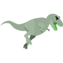 download T Rex clipart image with 90 hue color