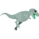 download T Rex clipart image with 135 hue color