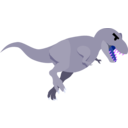 download T Rex clipart image with 225 hue color