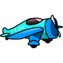 download Ubuplane clipart image with 180 hue color