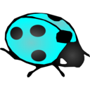 download Lady Bug clipart image with 180 hue color