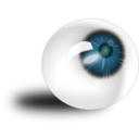 download Eyeball Brown clipart image with 180 hue color